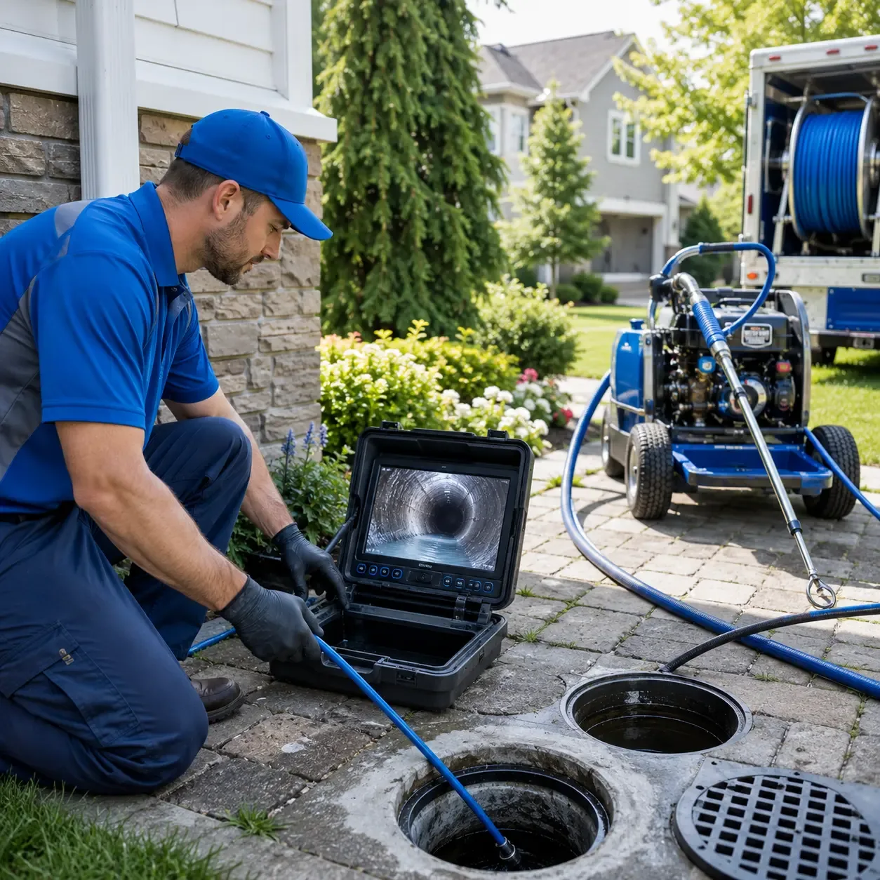 Outdoor drain cleaning professionals serving Belgium, WI